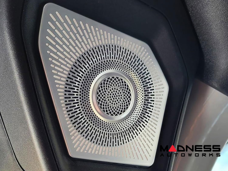 Ford Bronco Rear Speaker Pod Grille Covers - Silver