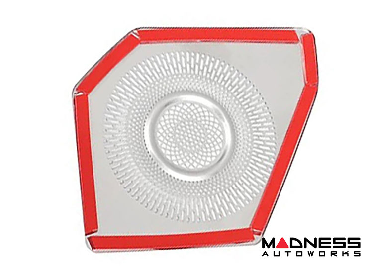 Ford Bronco Rear Speaker Pod Grille Covers - Silver