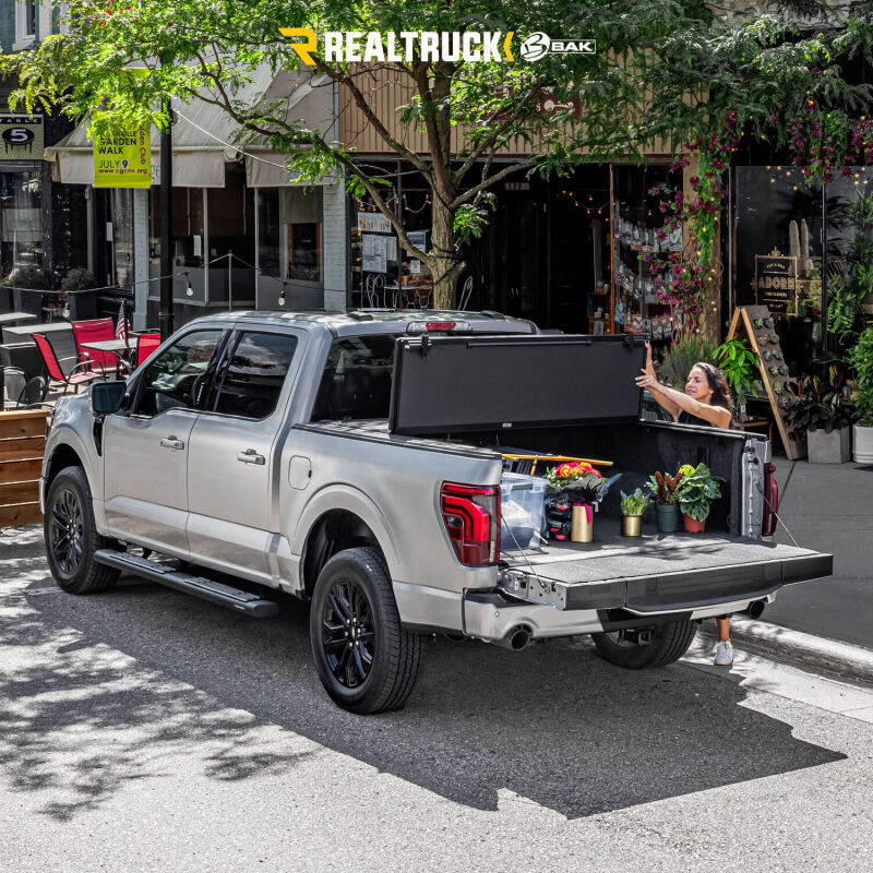 GMC Sierra EV Tonneau Cover - BAK - BAKFlip MX4 (GEN 3) - Matte Black - `24-`25