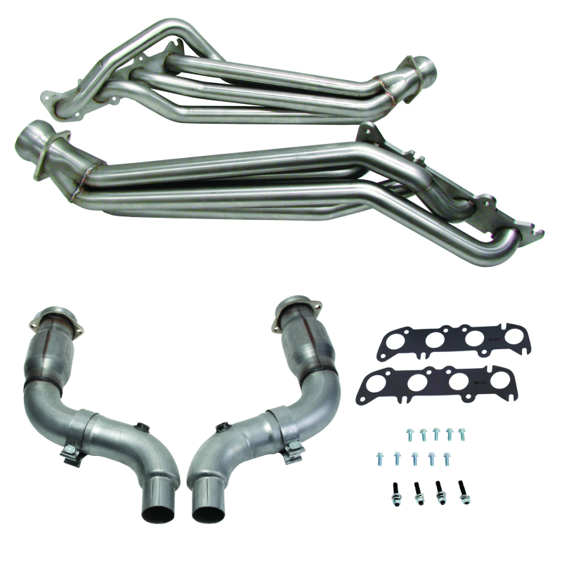 Ford Mustang Performance Exhaust - BBK - Full Length Long Tube Headers with High Flow Catted Mid Pipe, 304 Stainless Steel - `15-`23 Ford Mustang Performance Exhaust - BBK - Full Length Long Tube Headers with High Flow Catted Mid Pipe, 304 Stainless Steel - `15-`23