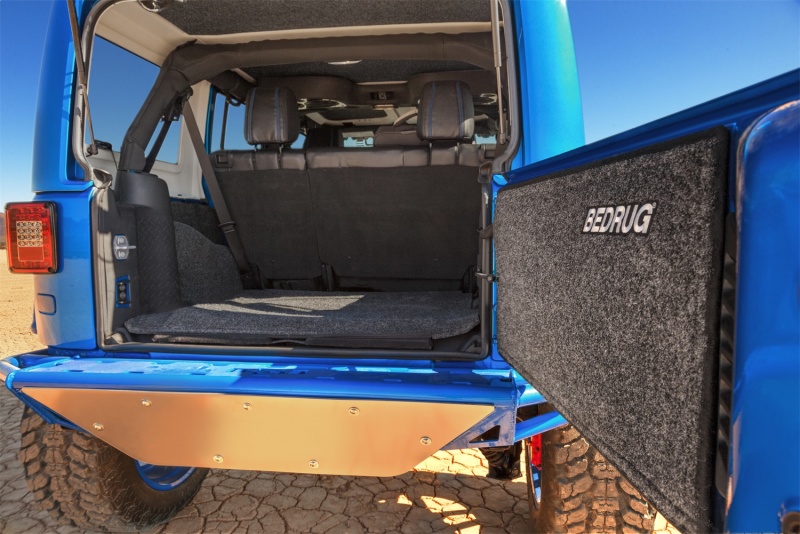 Jeep JK Unlimited Truck Bed Liner - Rear - BedRug - 5pc Cargo Kit (Incl Tailgate & Tub Liner) - `11-`18