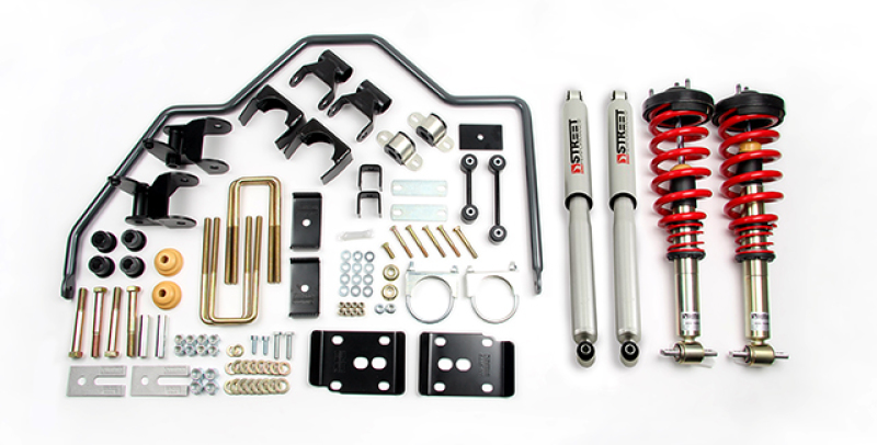 Ford F-150 Coilover Suspension Kit - Front + Rear - Belltech - Height Adjustable Front Coilovers + Rear Sway Bar - `15-`20