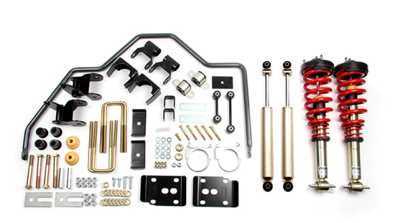 Ford F-150 Coilover Suspension Kit - Front + Rear - Belltech - Damping/Height Adjustable Coilovers + Sway Bar - `15-`20