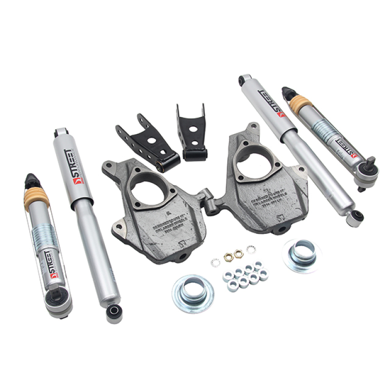 GMC Sierra 1500 Suspension Lowering Kit - Front + Rear - Belltech - Street Performance Shocks - `16-`18