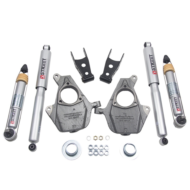 GMC Sierra 1500 Suspension Lowering Kit - Front + Rear - Belltech - Street Performance Shocks - `16-`18