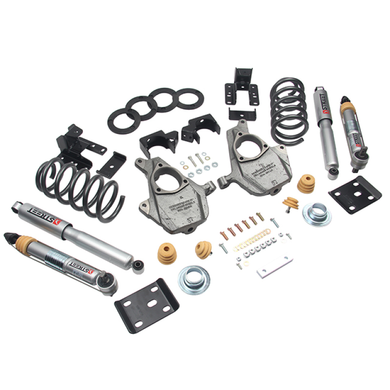 GMC Sierra Coilover Suspension Kit - Front + Rear - Belltech - Complete Kit W/O Shocks - `16-`18