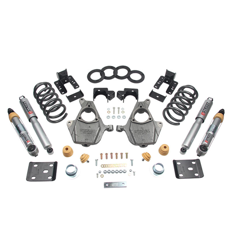 GMC Sierra Coilover Suspension Kit - Front + Rear - Belltech - Complete Kit W/O Shocks - `16-`18