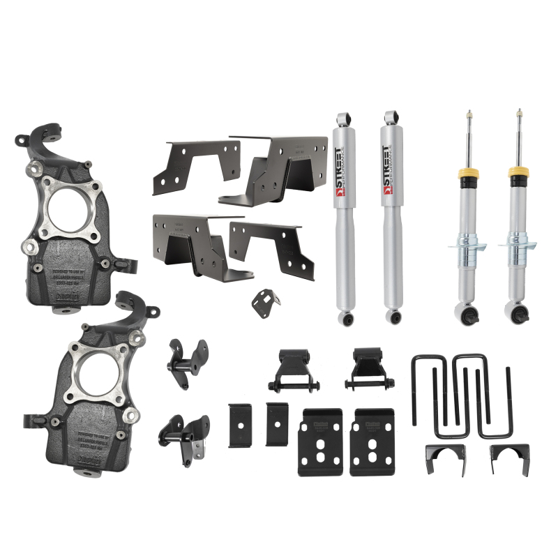 Ford F-150 Lowering Kit - Front + Rear - Belltech - Complete Kit with SP Shocks - `21-`27