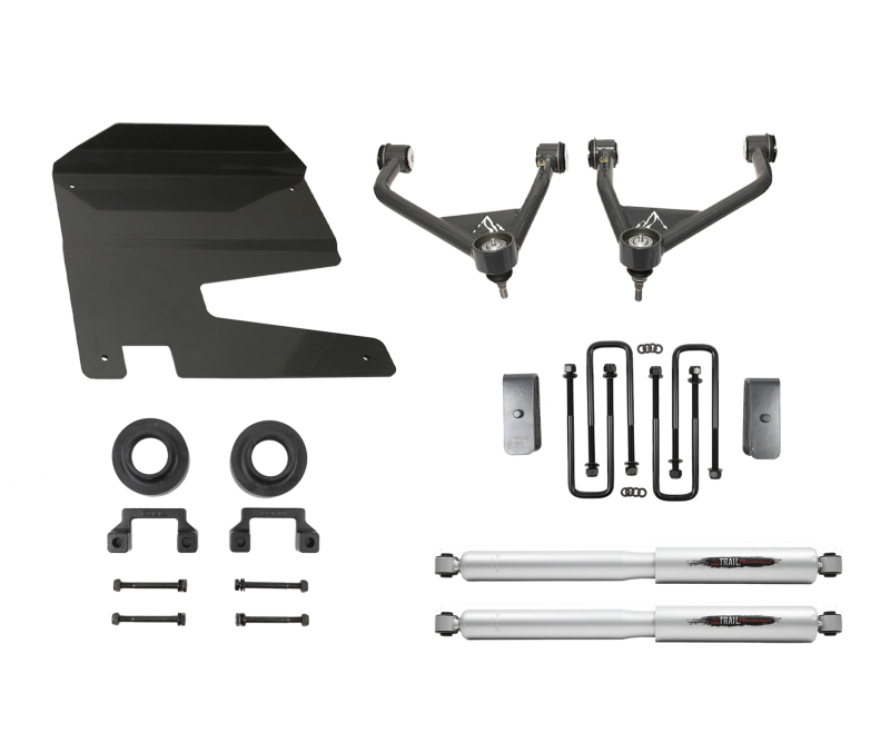 GMC Sierra 1500 Suspension Lift Kit - Belltech - 4in Lift, Street Performance Struts, Twin Tube Shocks, Upper Control Arms - `19-`23