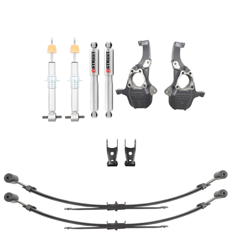 GMC Sierra 1500 Coilover Suspension Kit - Front + Rear - Belltech - Street Performance - `19-`24