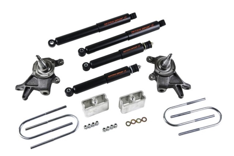 Nissan Frontier Suspension Lowering Kit - Front + Rear - Belltech - Nitro Drop 2 - `98-`00