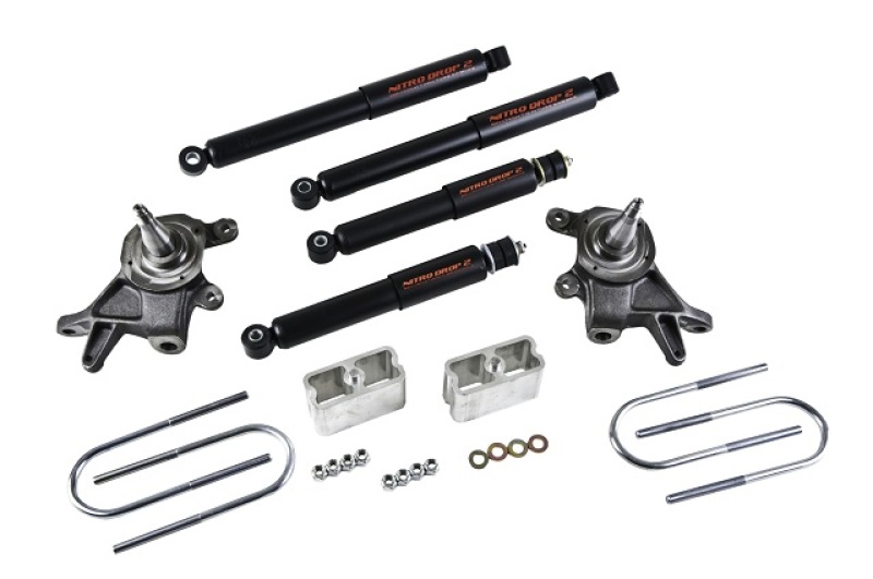 Nissan Frontier Suspension Lowering Kit - Front + Rear - Belltech - Nitro Drop 2 - `98-`00