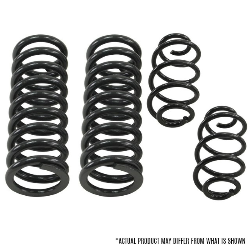Ford Mustang Lowering Springs - Front + Rear - Belltech - Muscle Car Spring Kits - Gunmetal - `94-`04