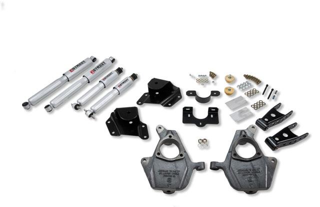 Chevrolet Sierra Suspension Lowering Kit - Front + Rear - Belltech - SP Shocks - `99-`00