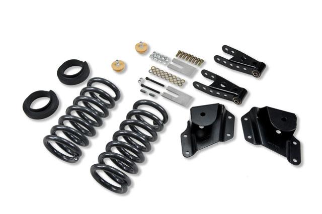 Chevrolet Sierra Suspension Lowering Kit - Front + Rear - Belltech - Complete Kit W/O Shocks - `99-`06