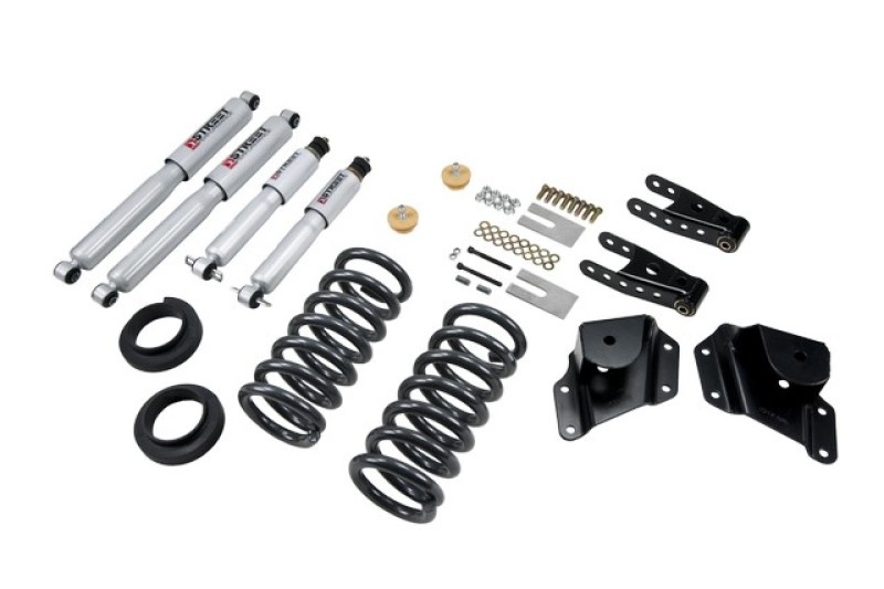 Chevrolet Silverado Suspension Lowering Kit - Belltech - Street Performance Shocks - `99-`06