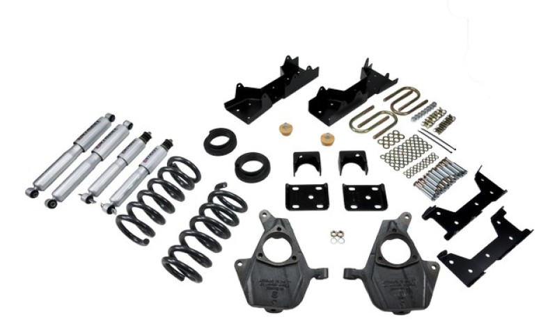 Chevrolet Sierra Coilover Suspension Kit - Front + Rear - Belltech - SP Shocks - `01-`06