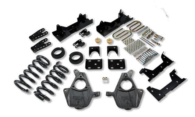 Chevrolet Silverado Coilover Suspension Kit - Front + Rear - Belltech - Complete Kit W/O Shocks - `99-`00