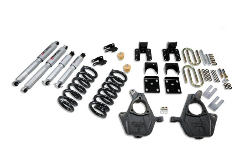 GMC Sierra Coilover Suspension Kit - Front + Rear - Belltech - Lowering Kit with SP Shocks - `04-`06