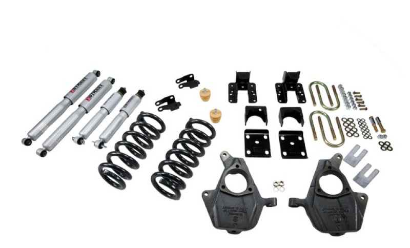 GMC Sierra Coilover Suspension Kit - Front + Rear - Belltech - Lowering Kit with SP Shocks - `04-`06