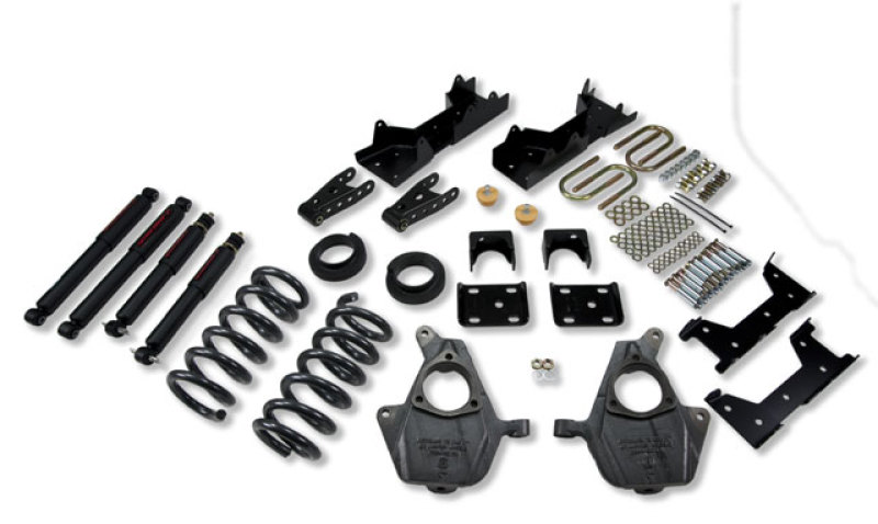 Chevrolet Silverado Coilover Suspension Kit - Front + Rear - Belltech - Lowering Kit with ND2 Shocks - `04-`06