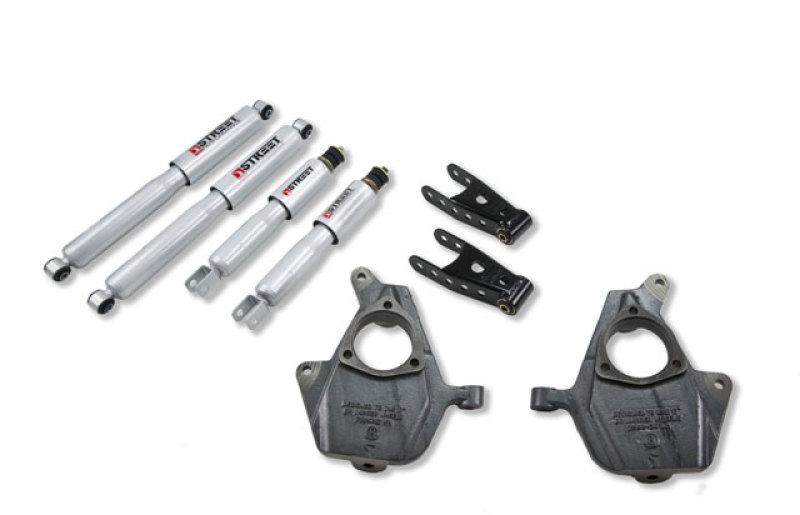 GMC Sierra Denali Coilover Suspension Kit - Front + Rear - Belltech - Street Performance Shocks - `01-`04