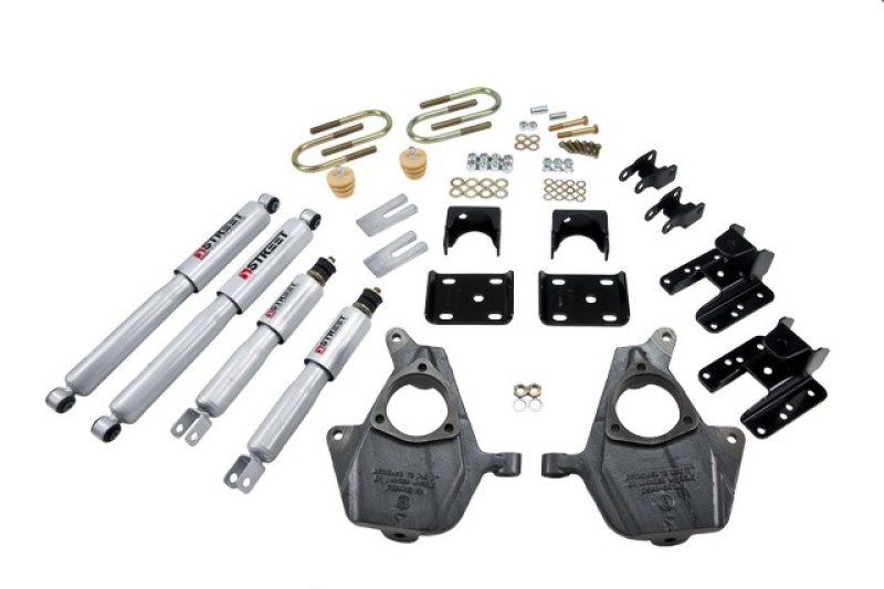 GMC Sierra Denali Coilover Suspension Kit - Front + Rear - Belltech - Street Performance - `04-`06