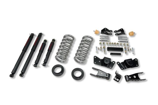 Chevrolet Sierra Coilover Suspension Kit - Front + Rear - Belltech - Nitro Drop II Shocks - `97-`00