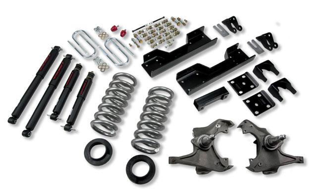 Chevrolet Silverado Suspension Lowering Kit - Front + Rear - Belltech - ND2 Shocks - `97-`00