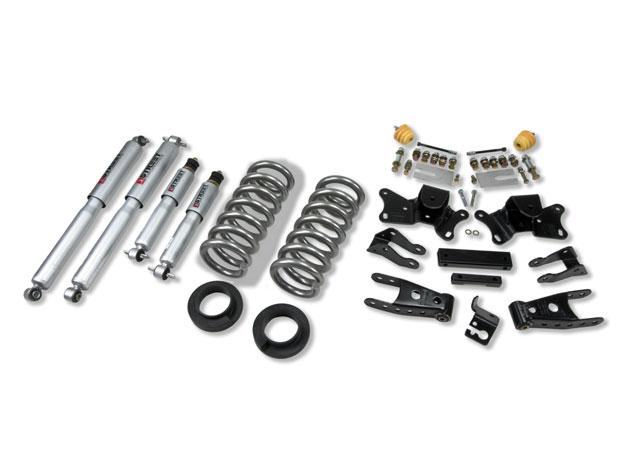 Chevrolet Silverado Lowering Kit - Front + Rear - Belltech - Street Performance Shocks - `97-`00