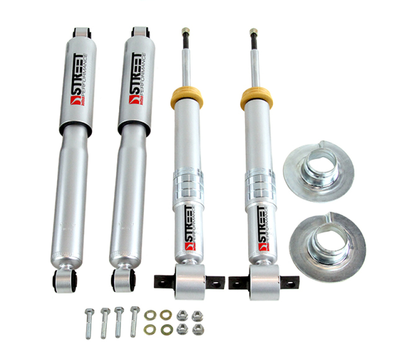 Ford F-150 Shock Absorber Set - Front + Rear - Belltech - Street Performance Lowered, Twin Tube Gas Charged - 2015