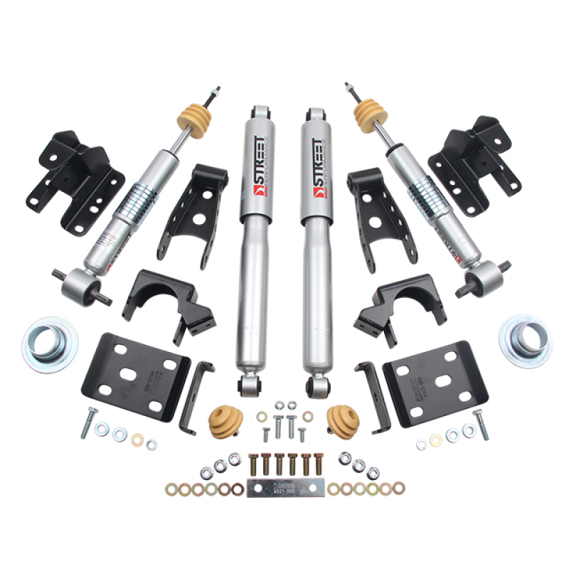GMC Sierra 1500 Coilover Suspension Kit - Front + Rear - Belltech - Street Performance Shocks - `14-`18