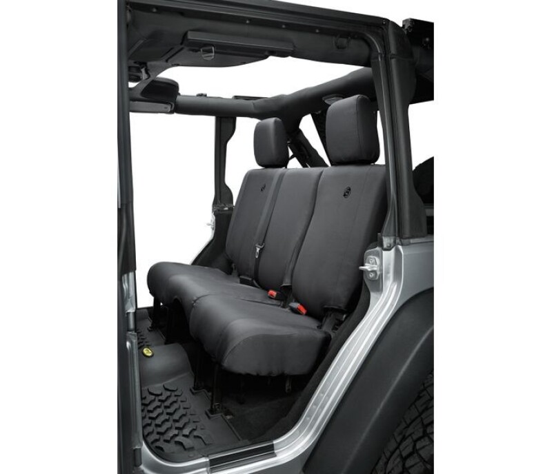 Jeep Wrangler JK Seat Covers - Rear - Bestop - Black Diamond - `13-`18