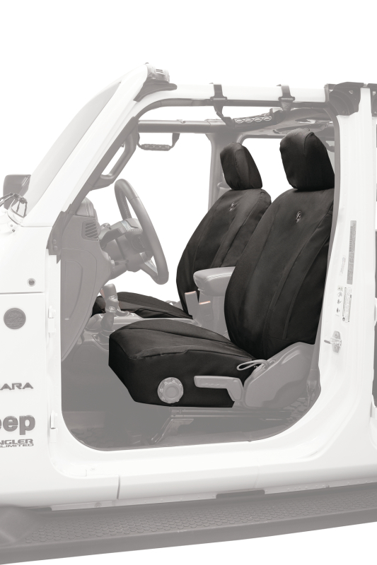 Jeep Wrangler JL Seat Covers - Front - Bestop - Black Diamond - `18-`26