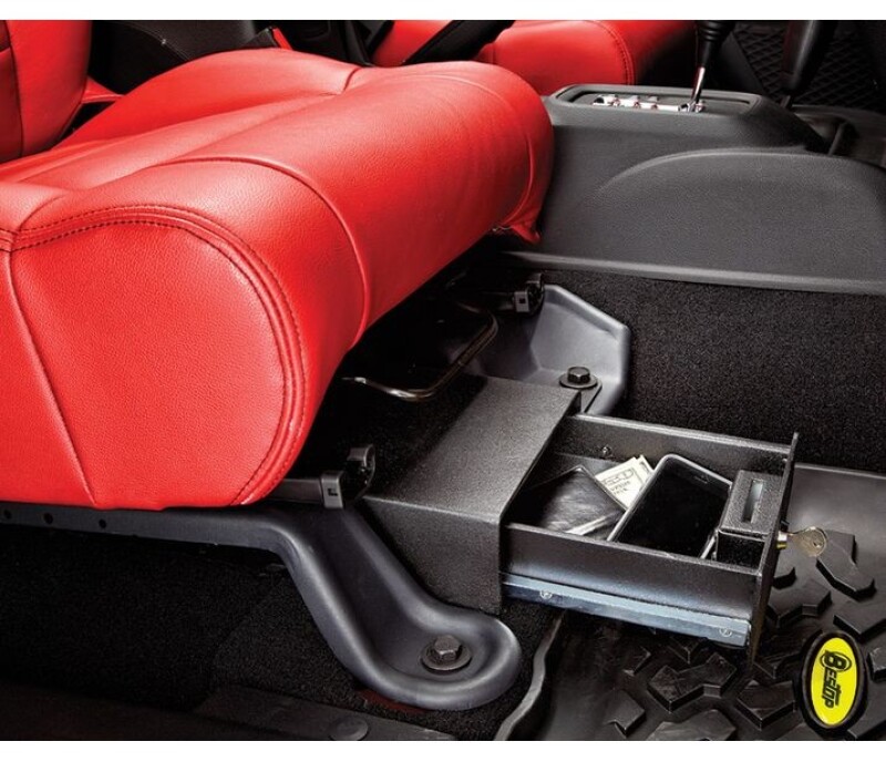 Jeep Wrangler JK Underseat Lock Box - Passenger Side - Bestop - `07-`18