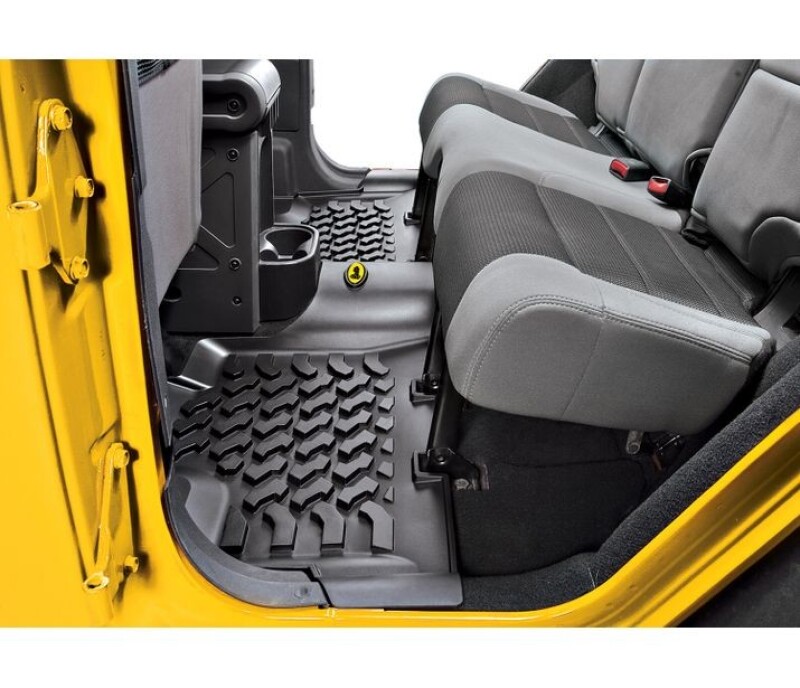 Jeep Wrangler JK Floor Mats - Rear - Bestop - Black - `07-`18