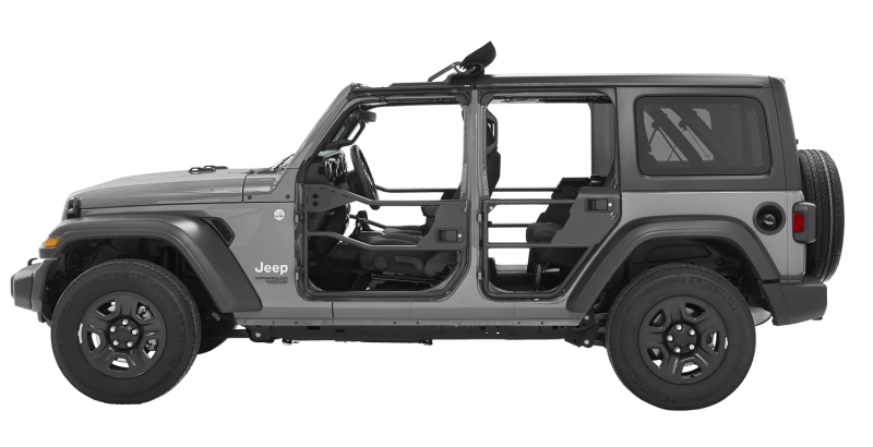 Jeep Wrangler JL Doors - Rear - Bestop - Element - Matte Black - `18-`26