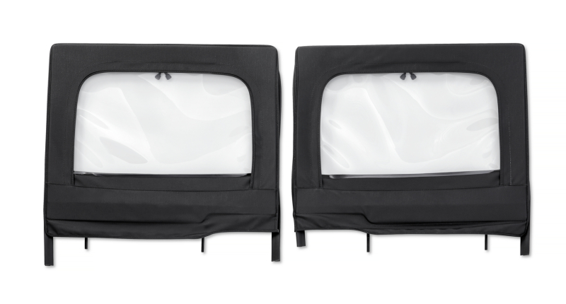 Jeep Wrangler JL Upper Doors - Rear - Bestop - Element - Black Diamond - `18-`26