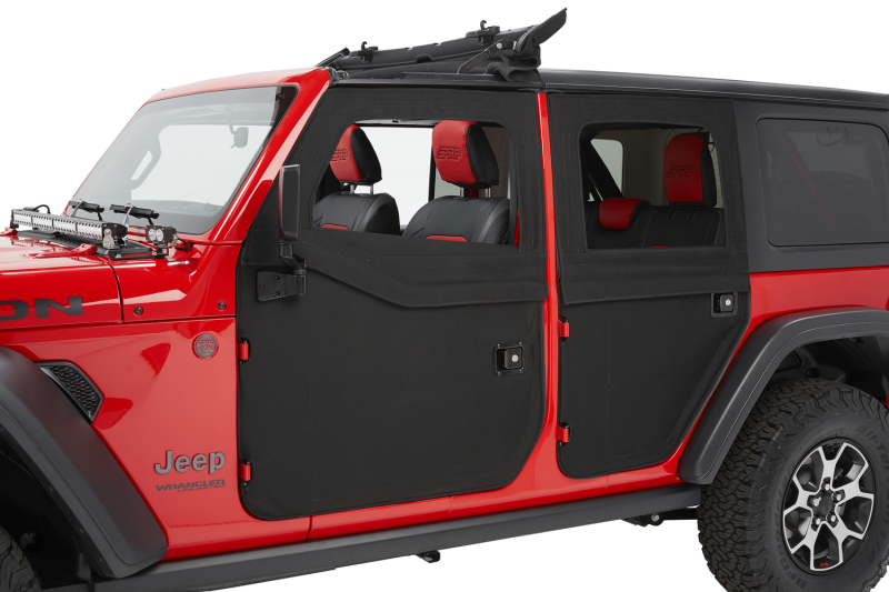Jeep Gladiator Full Fabric Doors - Front - Bestop - Black Diamond - `20-`26