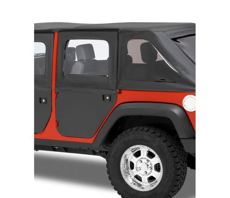 Jeep Wrangler JK Fabric Doors - Rear - Bestop - Black Twill - `07-`18