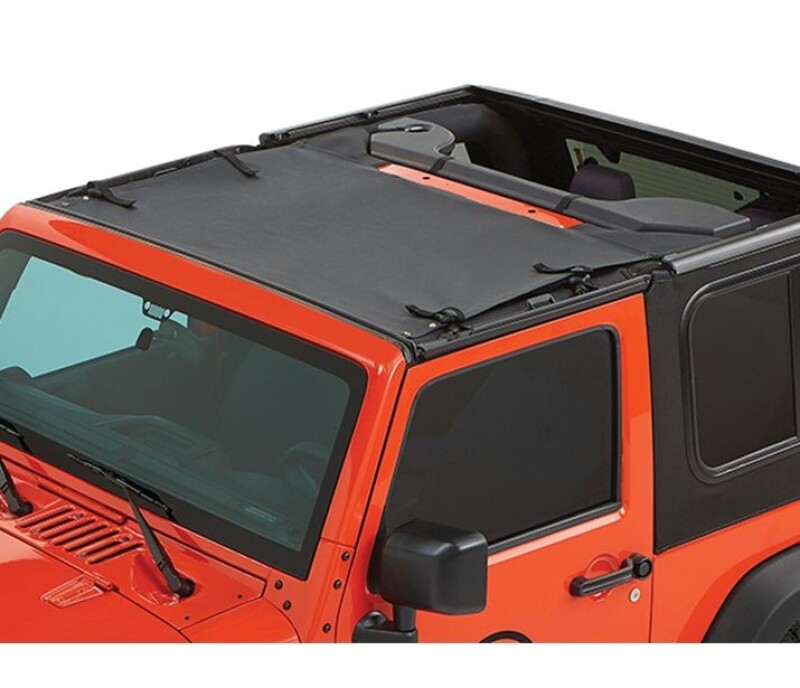 Jeep Wrangler JK Bikini Top - Bestop - Sun Targa - Black Diamond - `07-`18
