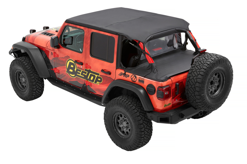 Jeep Wrangler JL Bikini Top - Bestop - Safari Cable Style - Black Diamond - `18-`23