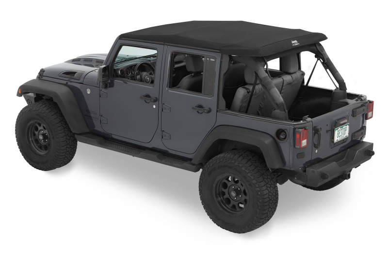 Jeep Wrangler JK Soft Tops - Bestop - Trektop Glide - Black Diamond - `07-`18