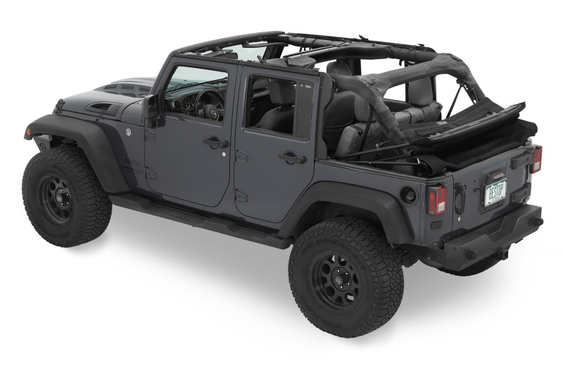 Jeep Wrangler JK Soft Tops - Bestop - Trektop Glide - Black Diamond - `07-`18