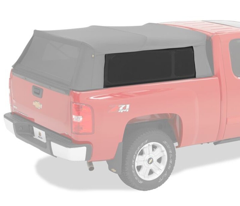 Jeep Wrangler JK Window Set - Rear - Bestop - Premium Black Twill - Black - `07-`18
