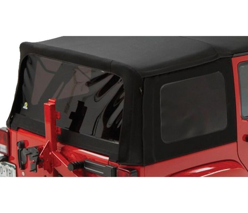 Jeep Wrangler JK Window Replacement Set - Bestop - Premium Black Twill - `07-`18