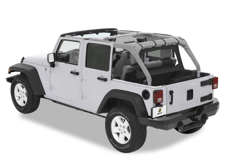 Jeep Wrangler Cab Curtains - Bestop - Windjammer - Black Diamond - `07-`18