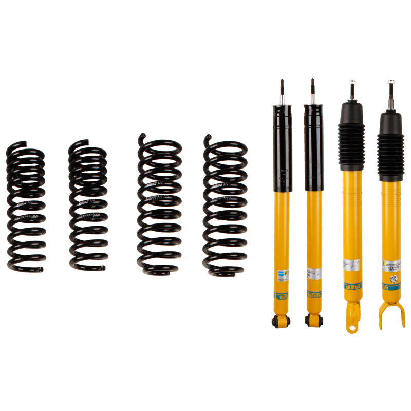 Mercedes-Benz E350 Coilover Suspension Kit - Front + Rear - Bilstein - B12 (Pro-Kit) Fixed-Height Lowering 24-40mm + B8 Performance Plus Dampers + Eibach Pro-Kit Springs - `06-`09