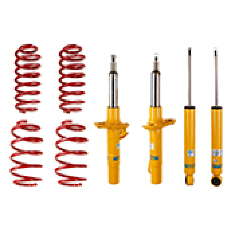 Volkswagen Jetta Coilover Suspension Kit - Front + Rear - Bilstein - B12 Sportline, Fixed Height Lowering (30-60 mm), B8 Performance Plus Dampers + Eibach Sportline Springs - 2005