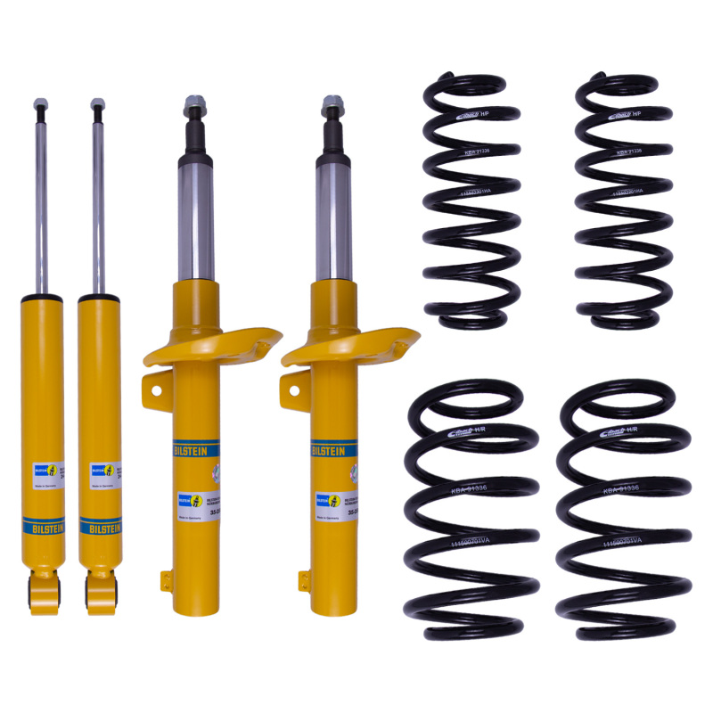 Volkswagen Golf Coilover Suspension Kit - Front + Rear - Bilstein - B12 (Pro-Kit) + B8 Performance Plus Dampers + Eibach Pro-Kit Springs, Fixed Height Lowering - `10-`14